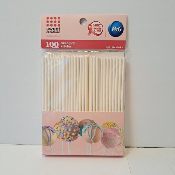 Sweet Creations Pink Cake Pop Press Promo Breast Cancer & Pop Sticks P&G NEW! - Picture 6 of 6